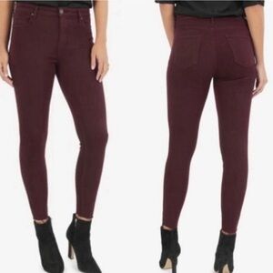 KUT from the Kloth Donna Ankle Skinny Jeans - Size 16W - Burgundy